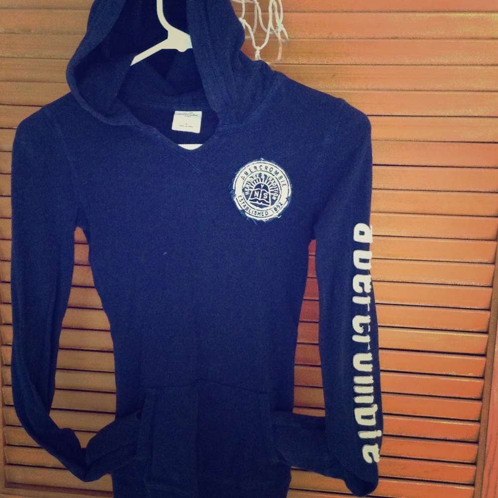 Abercrombie Hoodie Navy Blue